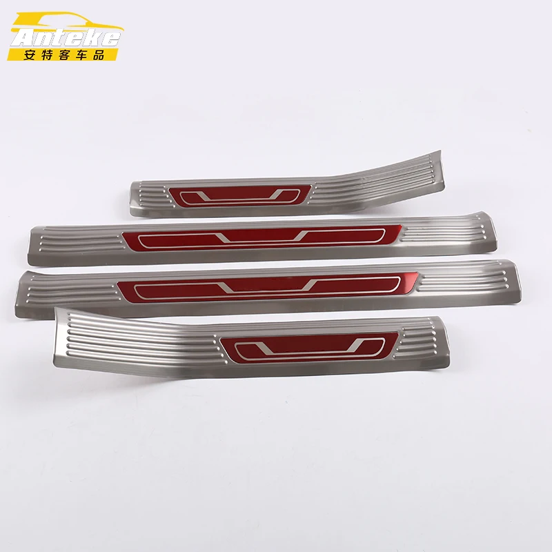 Anteke Stainless Steel Door Sill Scuff Plate For 2019 Passat Car Accessories