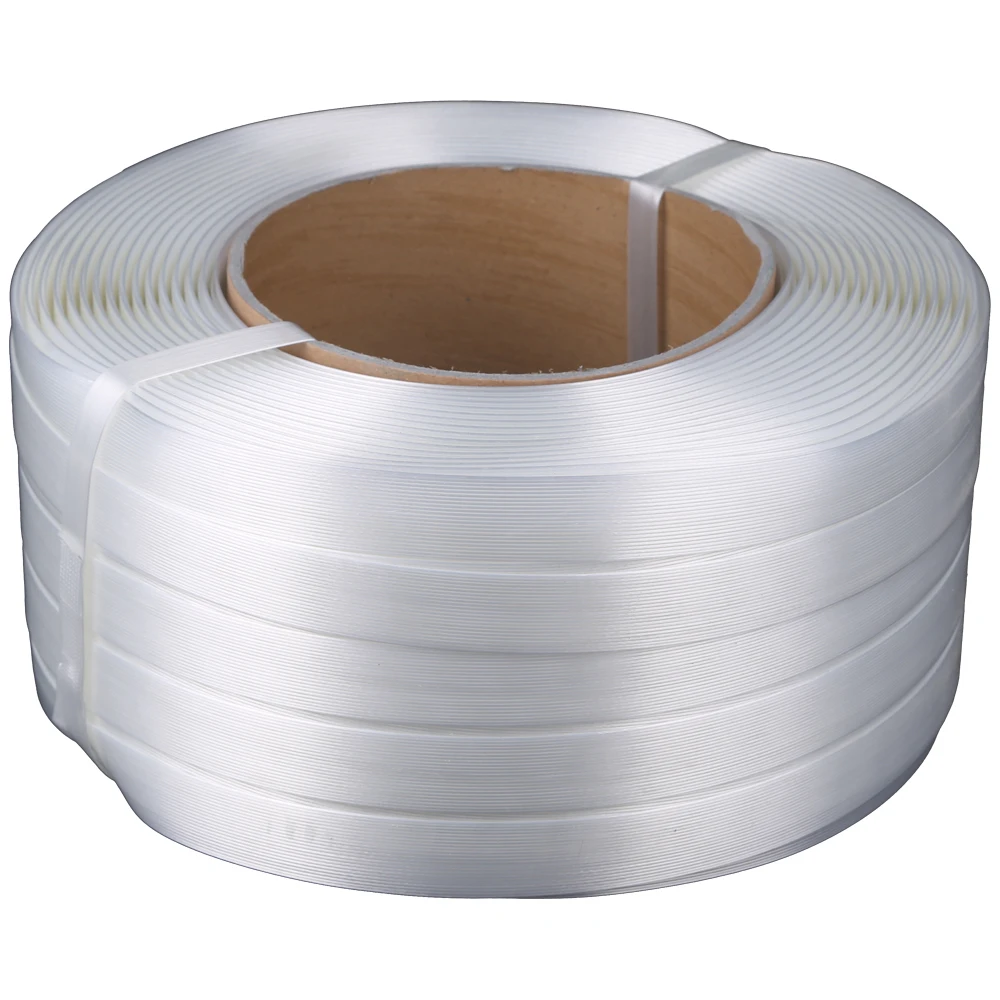 19mm white Composite Polyester Cord packing Strap white cord strapping