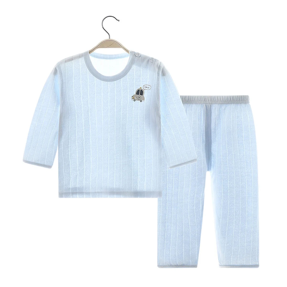 Домашние костюмы, хлопковая одежда для кондиционера, хлопковая Детская летняя Пижама без косточек для весны и осени