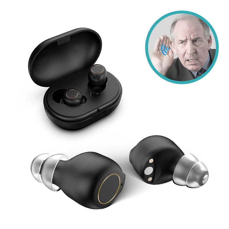 Wholesale Ear Hearing Amplifier for the Deaf ITE Rechargeable Hearing Aid Invisible