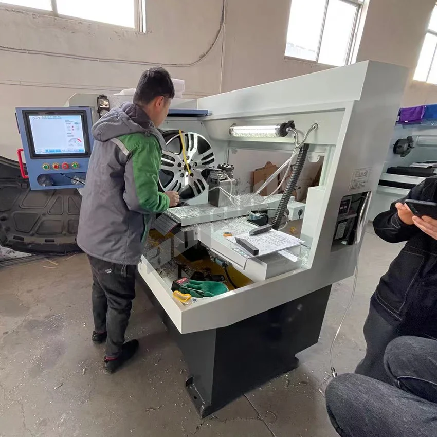 China High Precision Mobile Cnc 24 Inch Wheel Repair Machine Diamond Cutting Lathe Equipment
