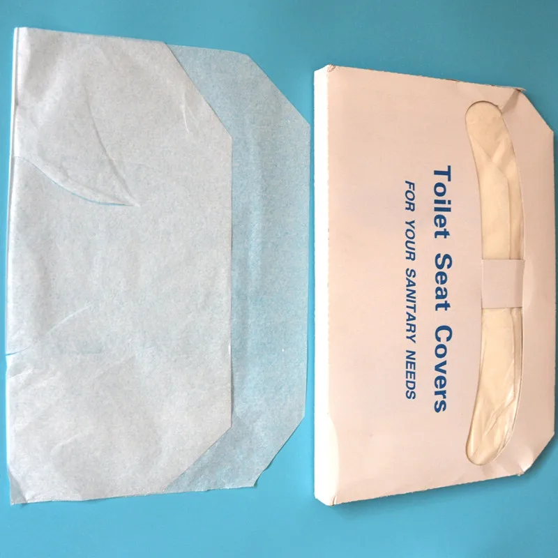 
high quality Flushable 1/2 fold disposable tissue paper toilet bowl seat cover  (1600093986678)