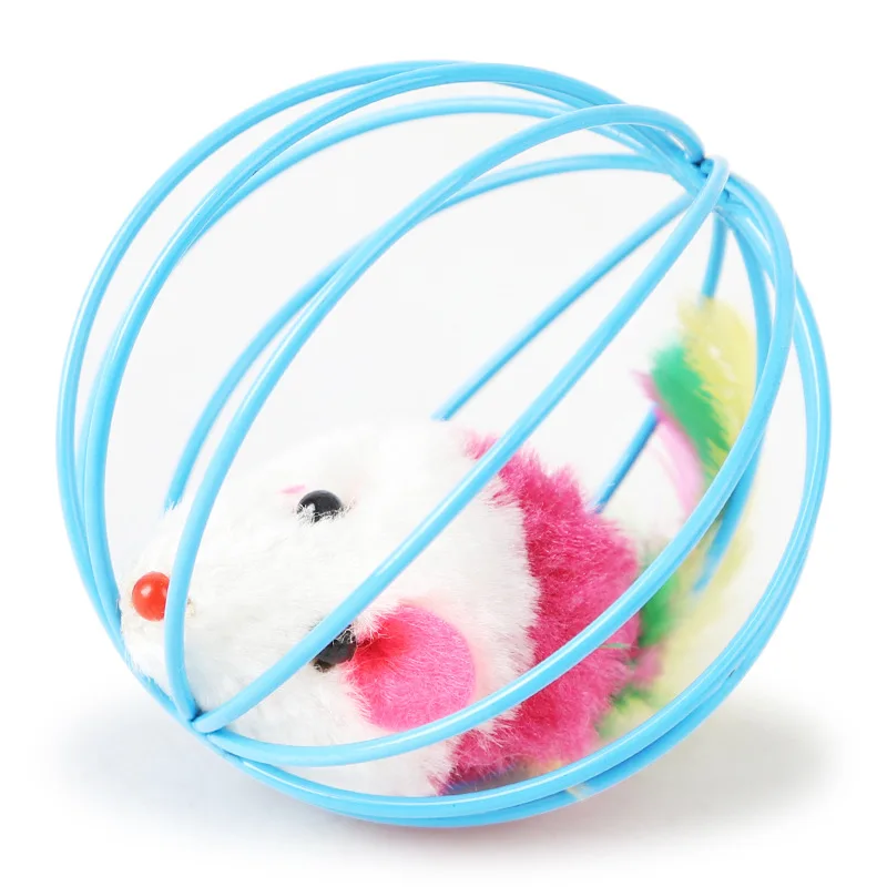 Manufacturers Direct Approval Cat Toy Cage Rat Funny Cat Self-hi Artifact Interactive Cat Pet Plush Mouse