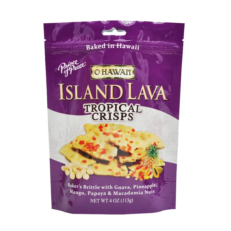 Custom printed stand up aluminum foil ziplock pouch food grade packaging bags for crisps