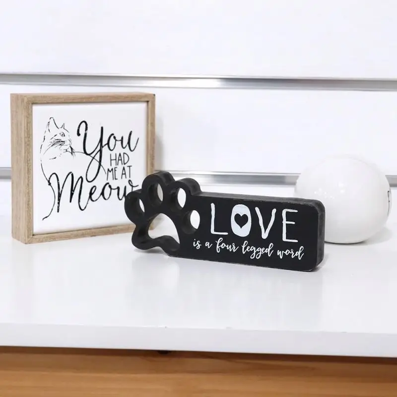 
Factory Wood Cat Door Hanging Holder Customizable Name Love Wooden Sign 