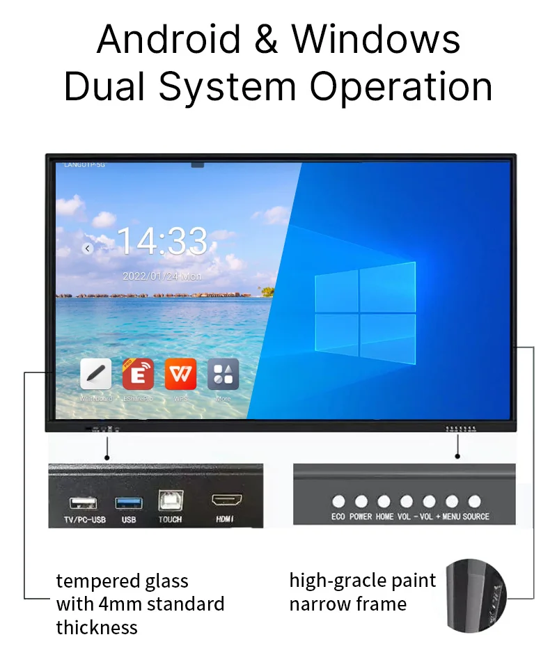 65 Inch Interactive Whiteboard Ir Interactive Whiteboard Portable Interactive Whiteboard Touch