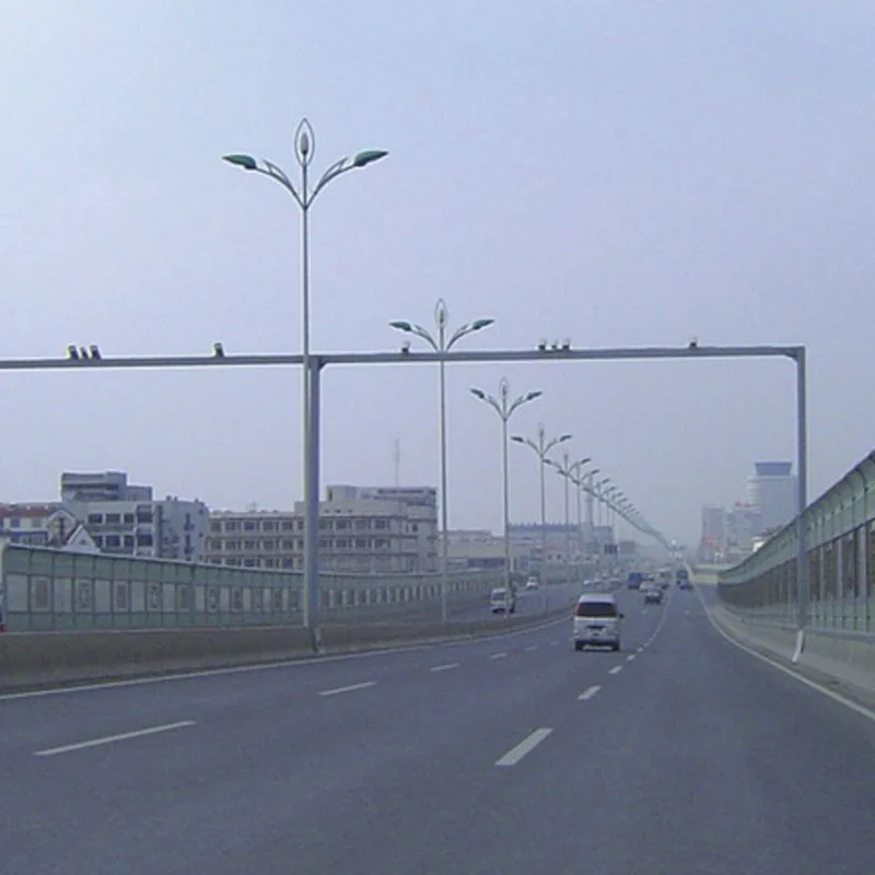 8M traffic lighting steel pole/Pyramidal LED Traffic Light Pole/ steel sign pole