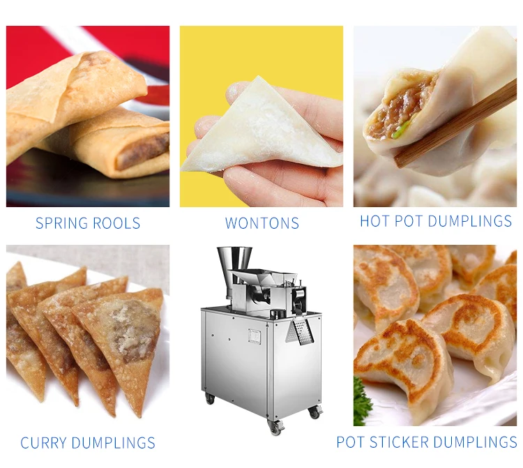 Dumpling Making Machine Automatic Spring Roll Maker Professional Dumpling Making Machine Stainless Steel Samosa Dumpling Machine
