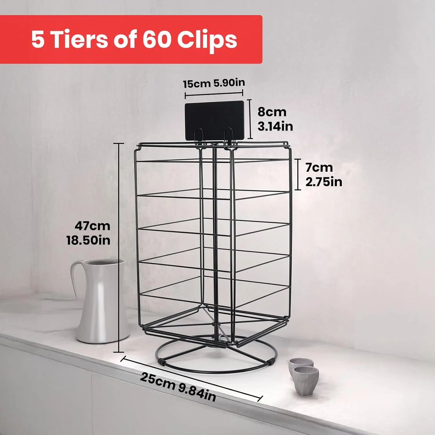 Chip Rack Display Stand, 60 Chips Snack Display Rack For Supermarket, Rotating Chips Display Shelf For Store,Promotional Rack