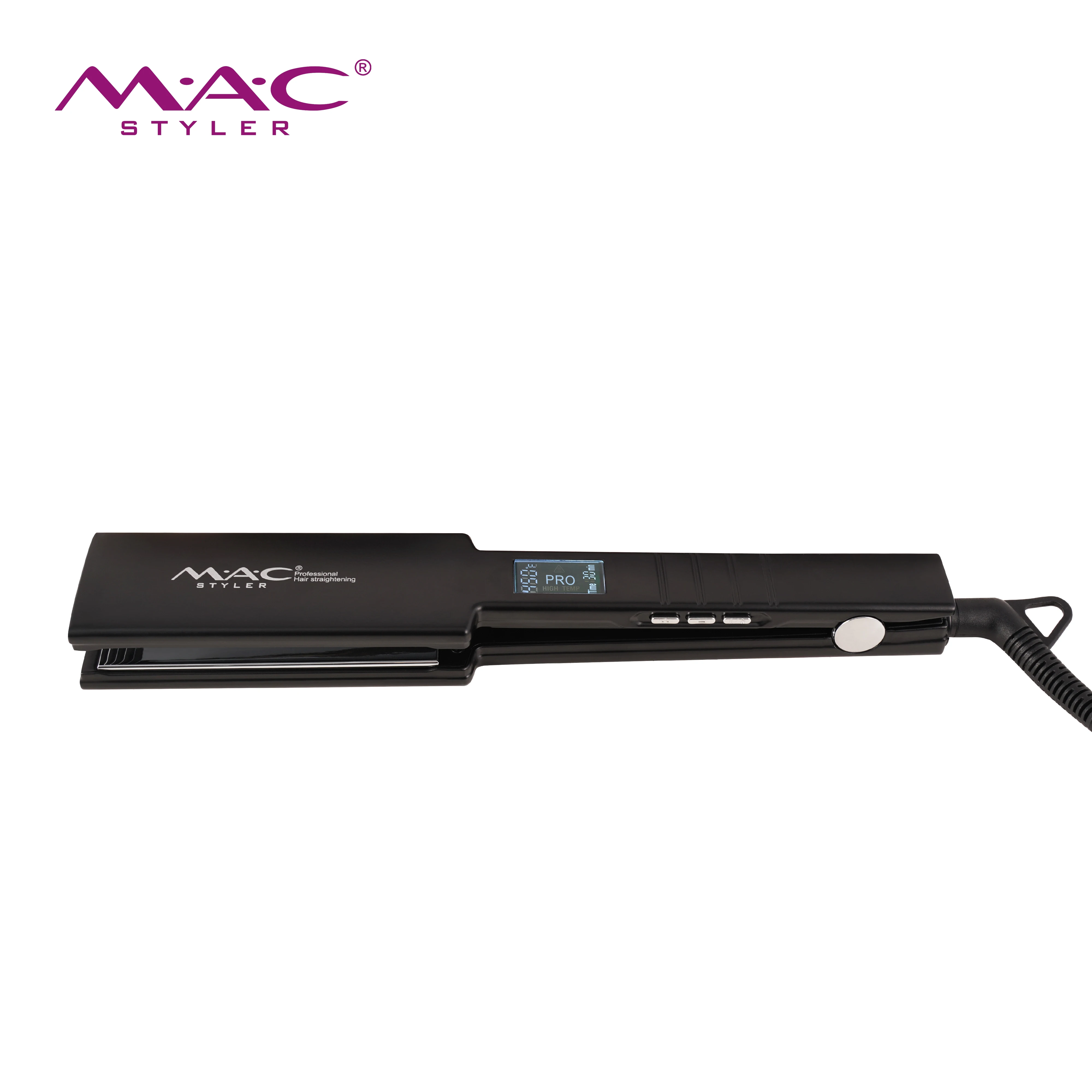 MAC Styler 450F Mirror Plated Flat Irons Titanium Flat Iron Professional Wide Plate Hair Iron Straightener
