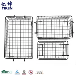 Customized Home Decor Household Multifunction Metal Iron Wire Mesh Basket Kitchen Vegetable Storage Baskets With Handle