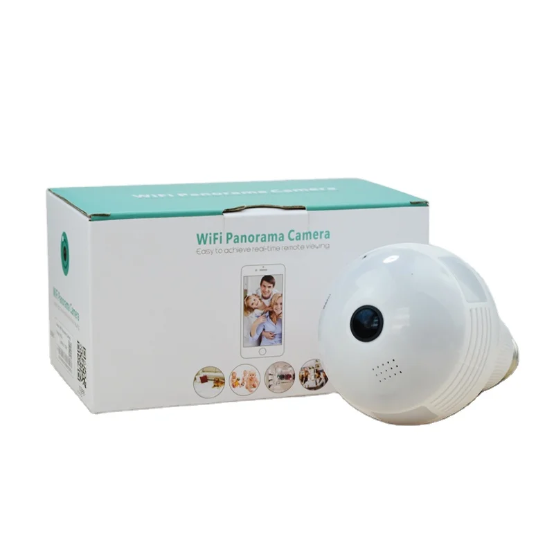 360 Panoramic View 960P WiFi IP Bulb Camera with FishEye Lens 360 Degree Hidden Mini Camera