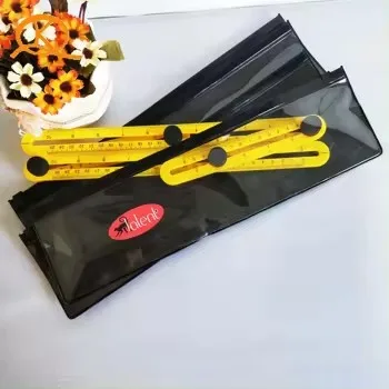 Luxury Custom Long Size PVC Frosted Transparent Plastic Package Bag  Extension Zipper Zip Lock Bag With Logo