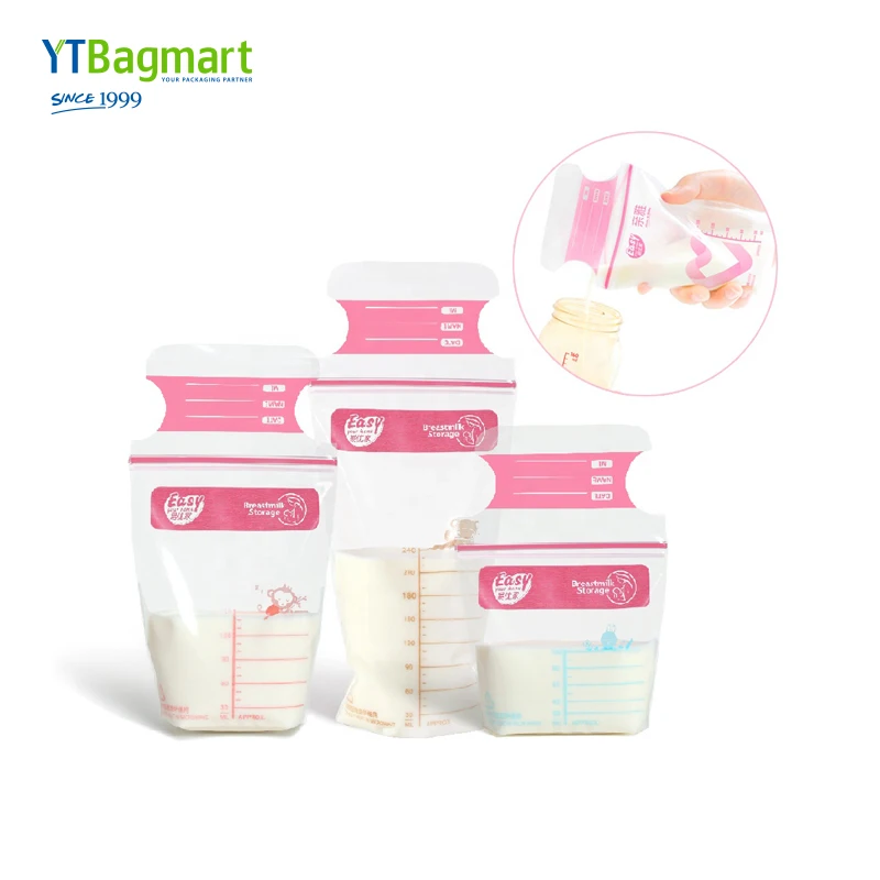 Factory Price Plastic Breast Milk Storage Bag For Storing And Freezing Ldpe Breastmilk Storage Bags