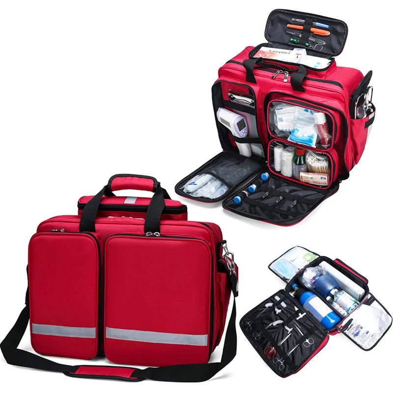 Professional shoulder empty outdoor medical emergency survival first aid kit bag for ambulance