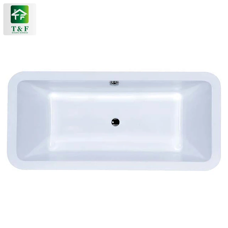 Современная прямоугольная белая акриловая Ванна 1 4 м с твердой поверхностью