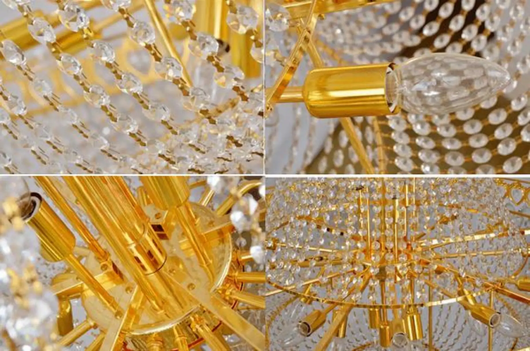 Gold finish crystal lighting modern hotel villa crystal chandelier lamp lobby chandelier factory directly wholesale products