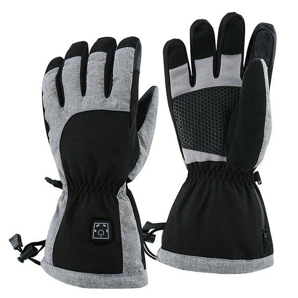 2022 High Quality Unisex Winter Polyester Ski Electric Rechargeable Heated G loves for Snowboarding (1600434034725)