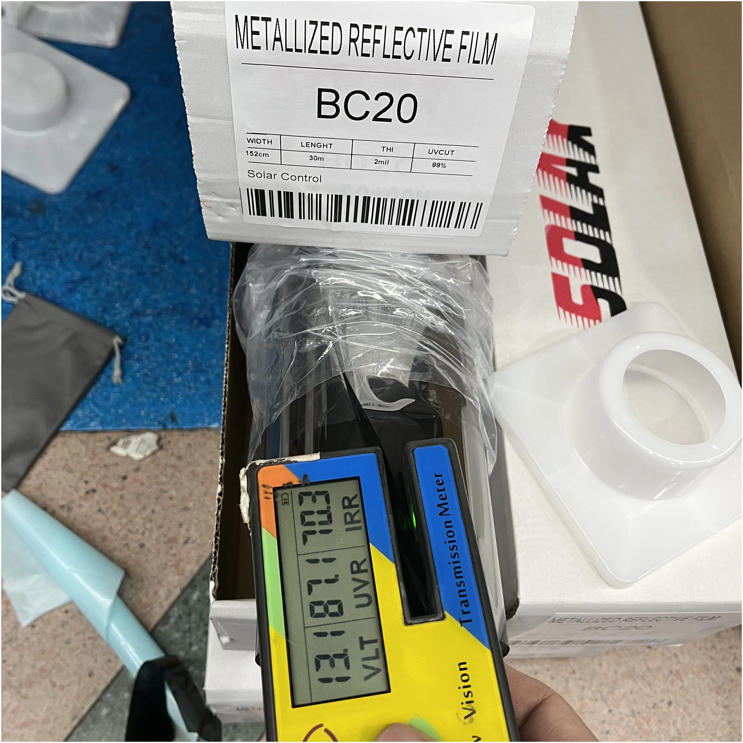 High Quality Metallic Reflective Window Film One Way Perspective Privacy Protection 99% Uv Protection Solar Film