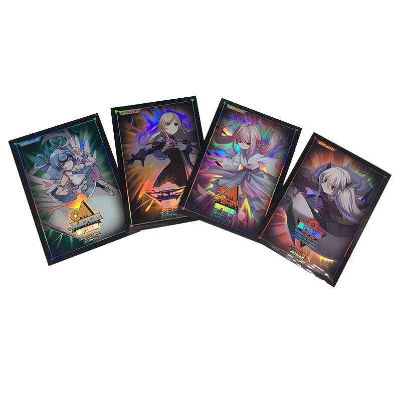 Custom Hologram Trading Plastic Yu gi oh Cartoon Game Toploader Card Sleeves Protector for TCG/CCG/MTG