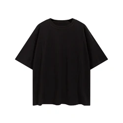 Mens Clothing Cheap Stone Wash Black Streetwear Oversize Poly Blend Custom Printing T Shirt