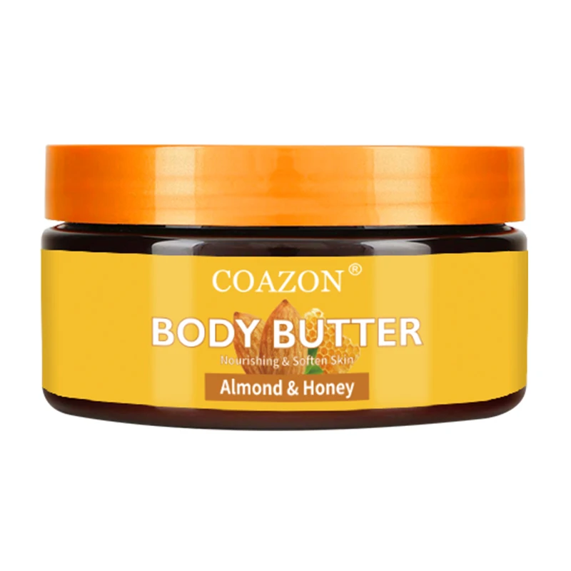 Moisturizer Whitening whipped Body Butter Almond &  Honey private label 8oz