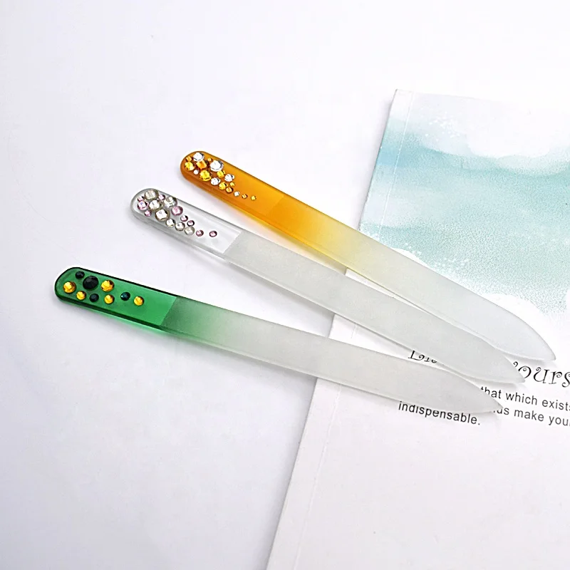 2022 new arrive crystal glass nail file for diamond