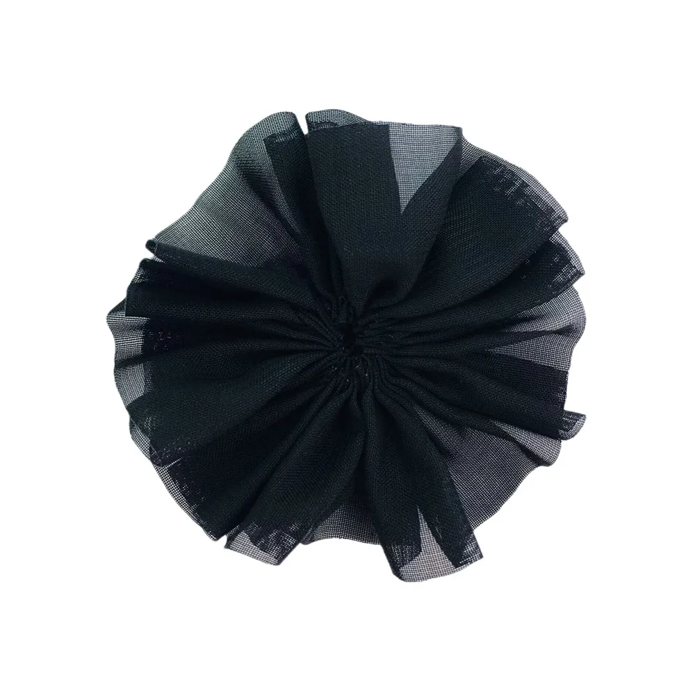 2024 7cm Chiffon Pleated Cloth Flower for Hairpin Hair Band Pet and Cat Dog Clothing Accessories Decorations