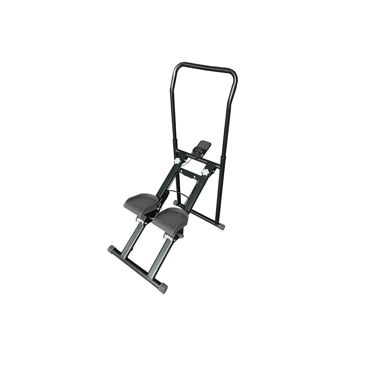 Folding Gym Mini Stepper Climbing Bike Machine with Adjustable Handle and Pedals for Home Fitness Exercise Workout Stair Stepper