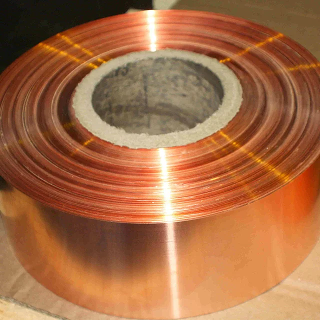 High quality 1mm 2mm 5mm thick 99.95% pure copper tape/strip/coil for sale