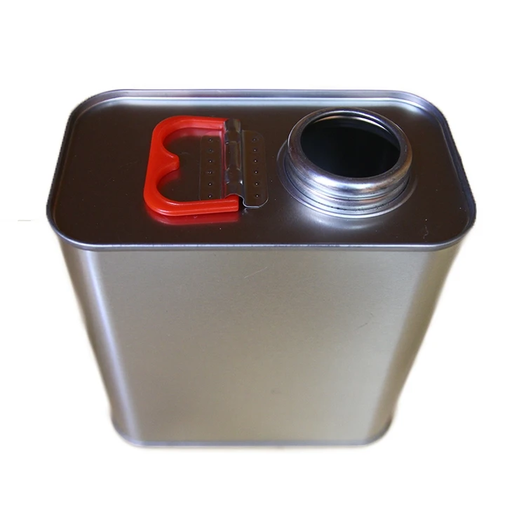 Металлическая квадратная жестяная банка для пищевых продуктов 1 литр