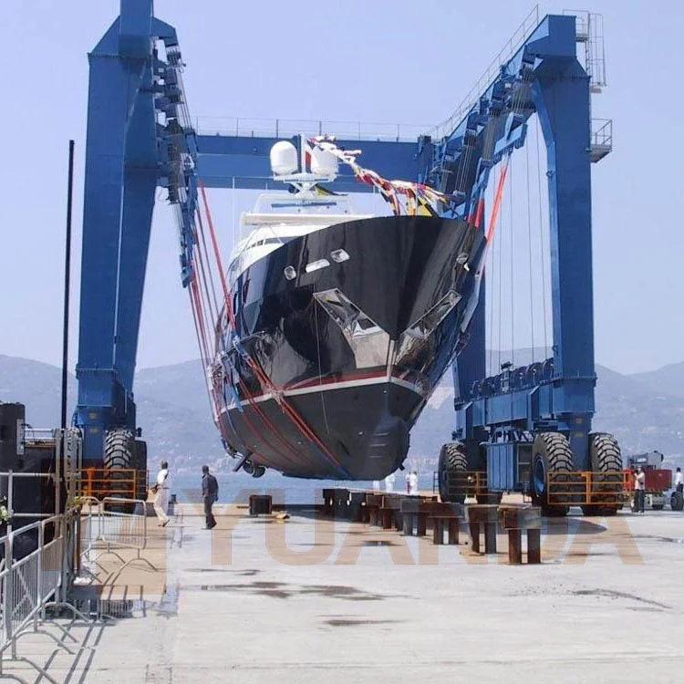 10 20 30 32 40 50 60 70 80 100 200 300 400 500 600 700 800 tonn tonne marine yacht mobile boat lift hoist gantry crane