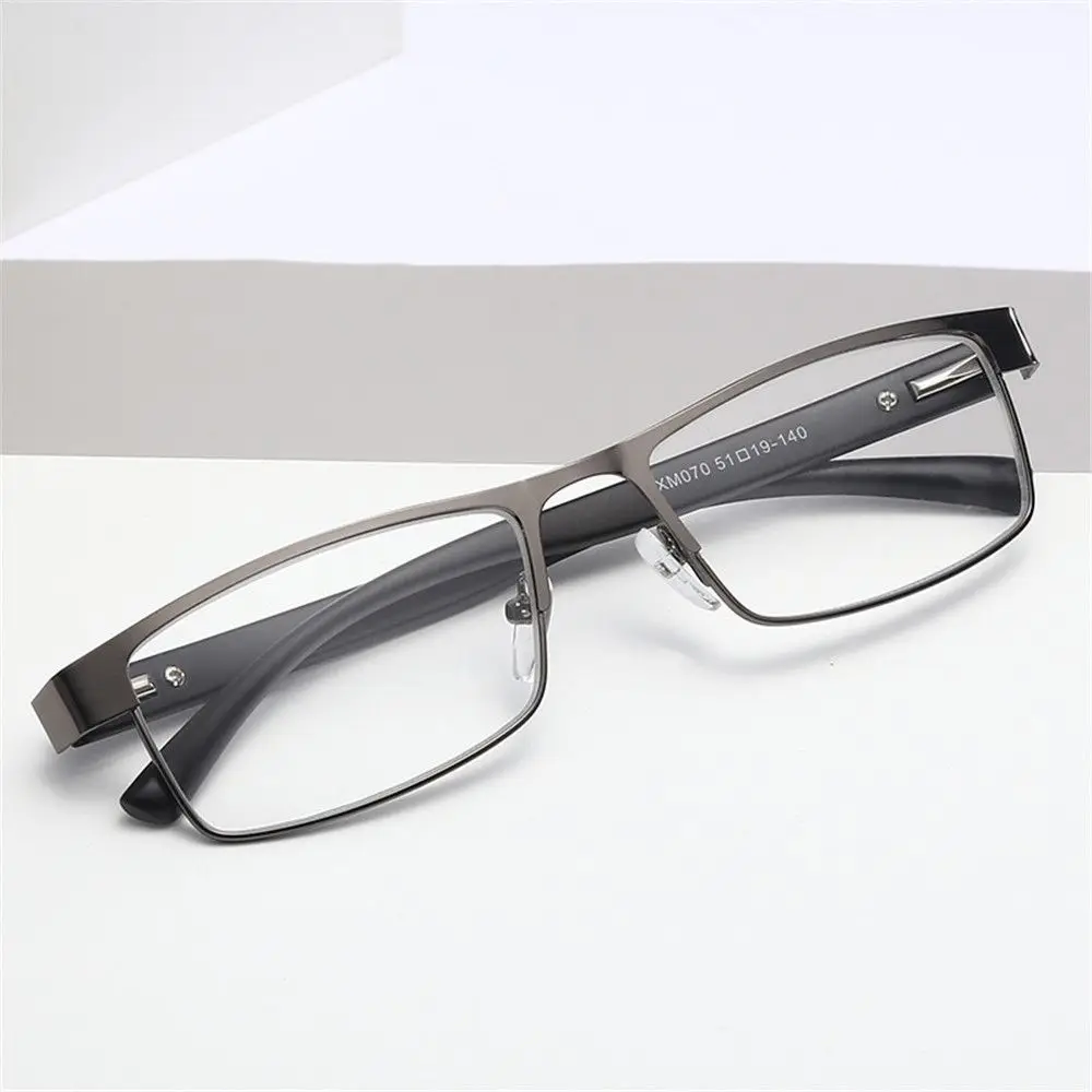 Anti Blue Light Blocking Men Metal Optical Reading Glasses Glasses Lenses Diopter+1.00 +1.50 +2.00 +2.50 +3.00 +3.50 +4.00