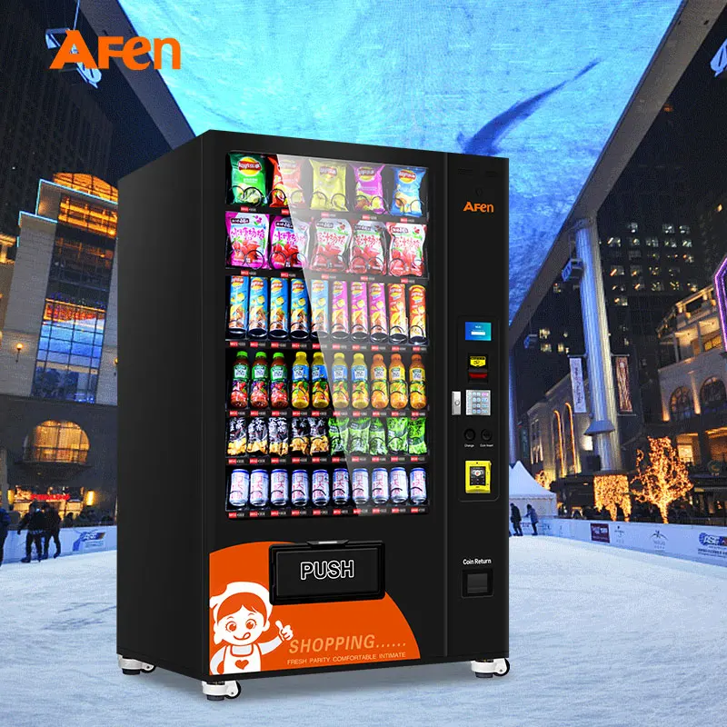 Afen Soda Vending Machine Snack Automaten Refrigerated Vending Machine For Sales