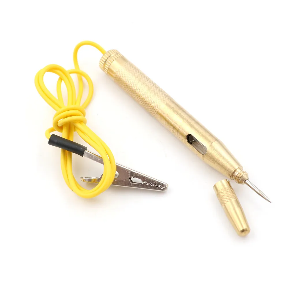 Hot Sale Diagnostic Tools Detector Probe Light System Test DC 6V 12V 24V Copper Auto Car Light Circuit Tester Lamp Voltage Test