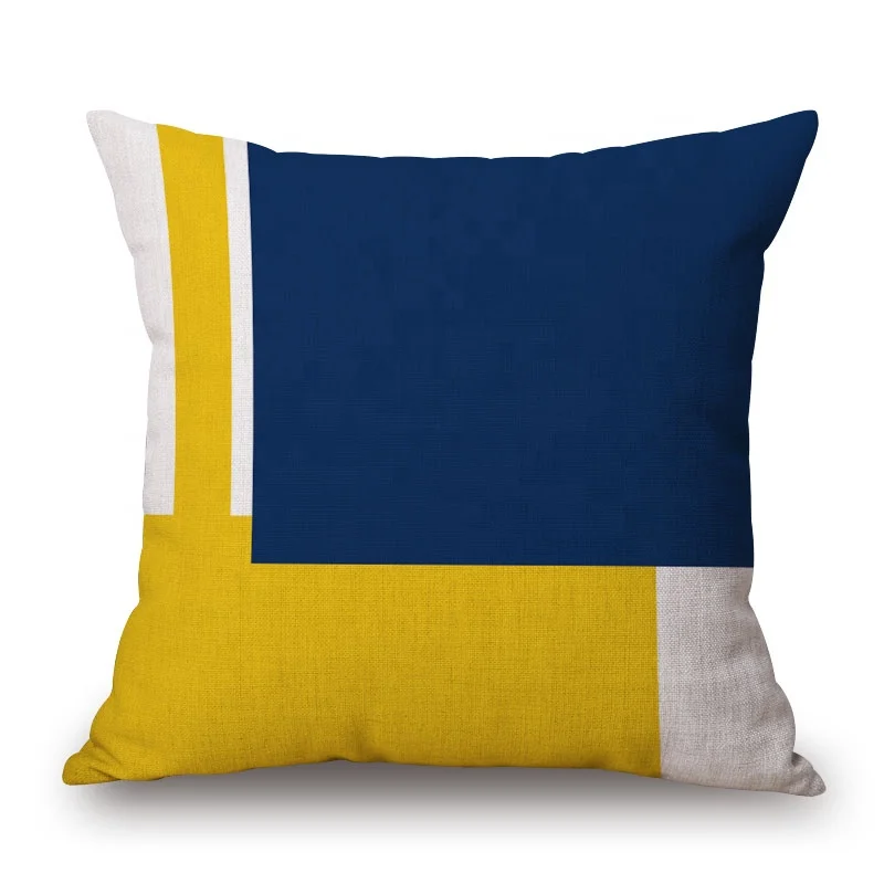 WeaveWin in stock Nordic concise style sofa cushion for leaning on office headrest head of a bed backrest car waist cushion for leaning on blue