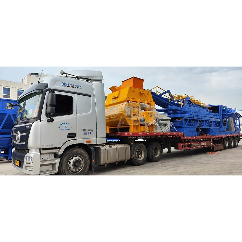 120m3/h concrete mixing plant portable aggregate batching machine hzs120 mobile concrete batching plant