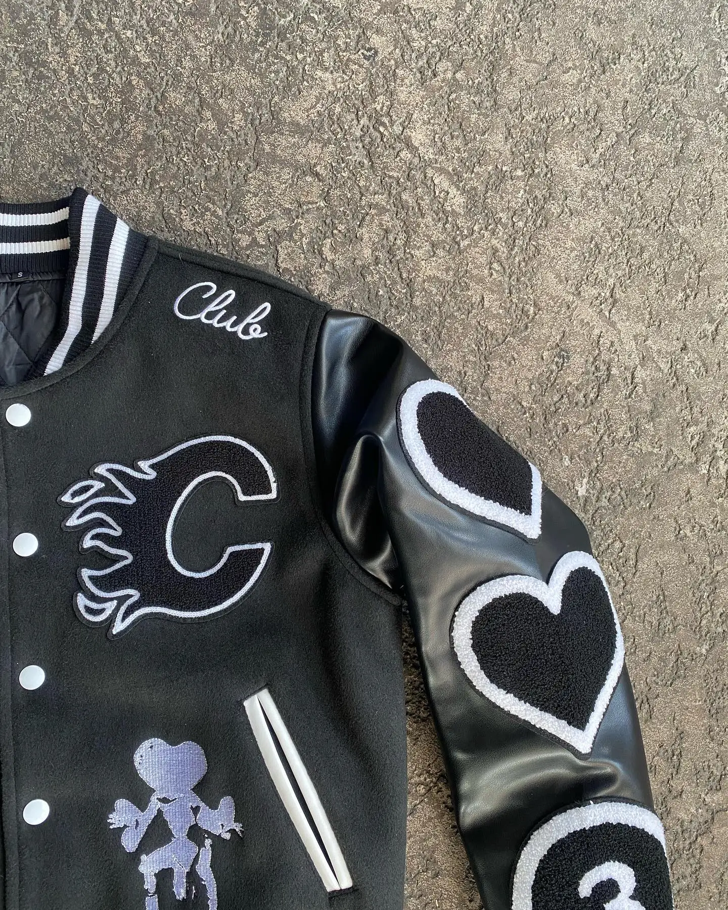 OEM Custom Winter Letter men Varsity Jacket Vintage University Chenille Leather Sleeve Patches Logo Embroid Jackets for Men