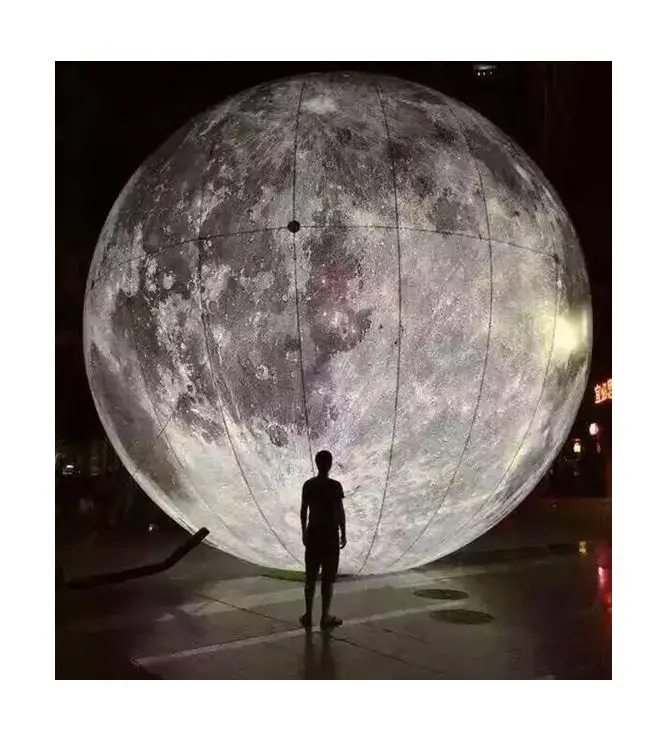 Fashionable PVC decoration with LED inside for event sale Customized size inflatable earth planet