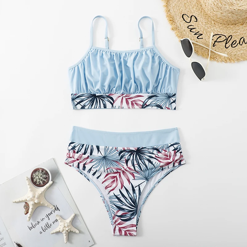 2022 New Two pieces Printing Bikini Swimwear&Beachwear for Beach Customized