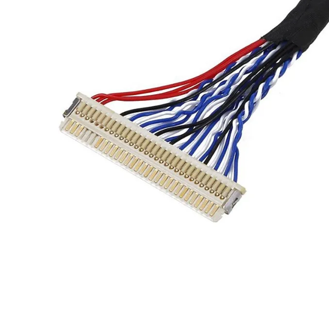 IPEX 20454-40 TO DuPont 2.0mm 20 PIN PH2.0-6P 15.6-inch EDP LVDS cable UL10064 32AWG 7/0.08 OD0.38 cable