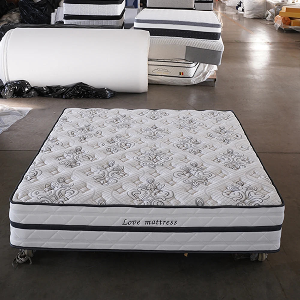Super luxury and high end latex and gel memory foam mattress Vacuum Packed in a box orthopedic Pocket Spring Bed Mattress