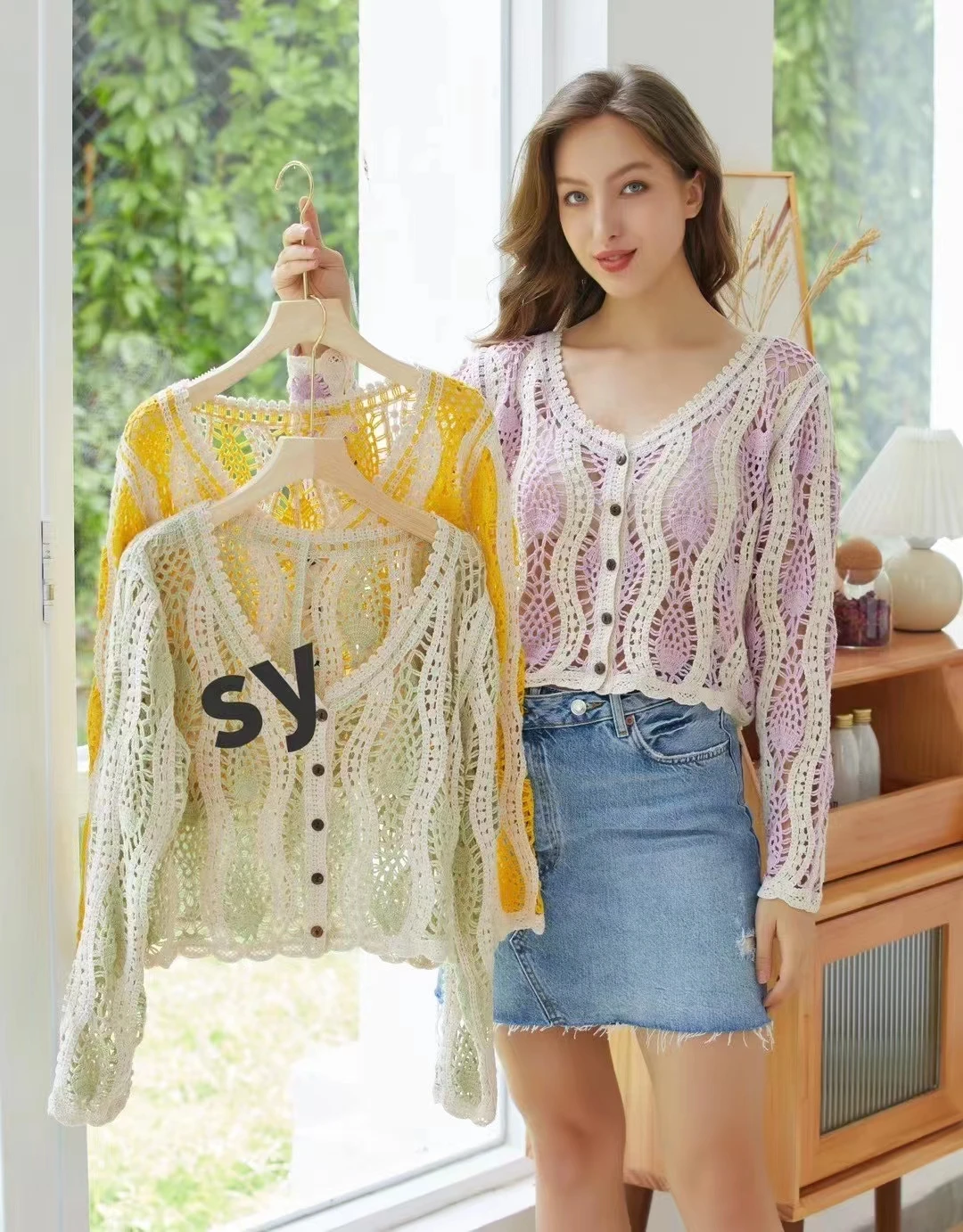 
Crochet Knit Top,Crochet Top Pattern,Crcohet Top for Women 