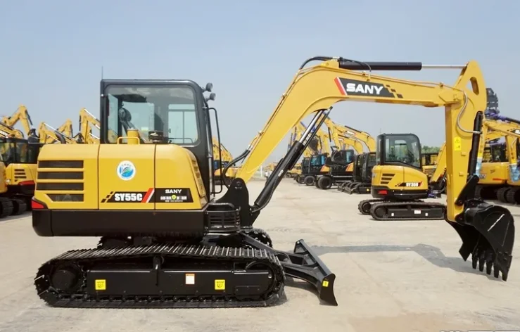 New 5.5 Ton Sany  Hydraulic Excavator SY55C Mini Excavator SY55C Pro Digger
