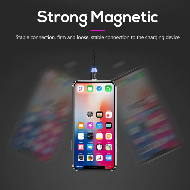 
360 Degree Nylon Braided Magnetic Charging Cable 