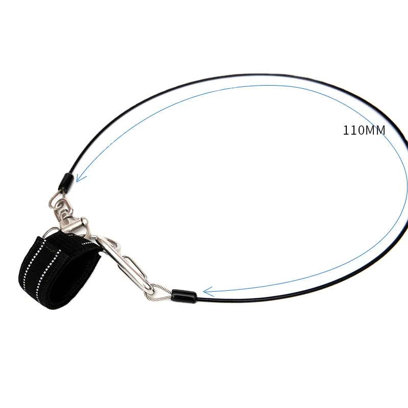 Бесплатная проволока SS для дайвинга с ламинированным шнурком из ТПУ