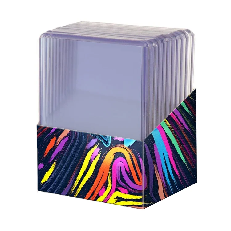 Plastic Card Holders Top Loader ID card Holder 3x4 inch Large Vertical Clear Plastic business case