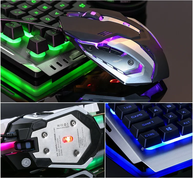  Механический проводной ПК компьютер ноутбук USB rgb игровая