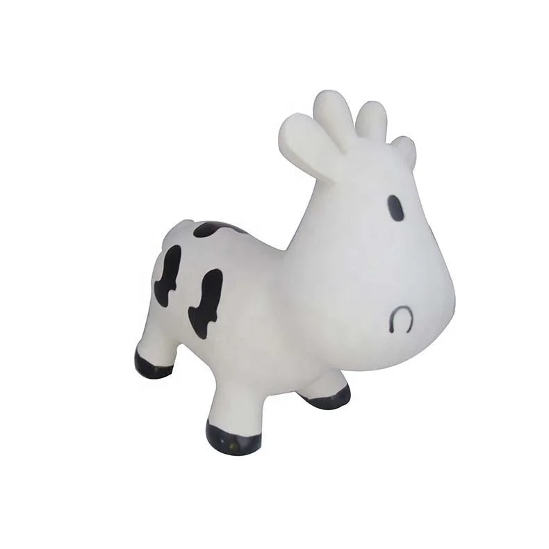 Manufacturer PVC jumping milk cow bouncy hopper inflatable ride on rubber bouncing animal toys for children