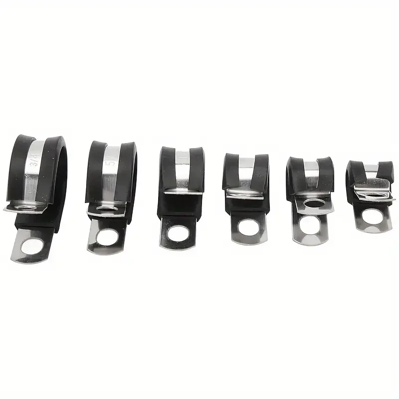 10pcs Pipe Clamp Pipeline Clamping Fixator Professional Fixed Clamps Hose Holder Clip Hose